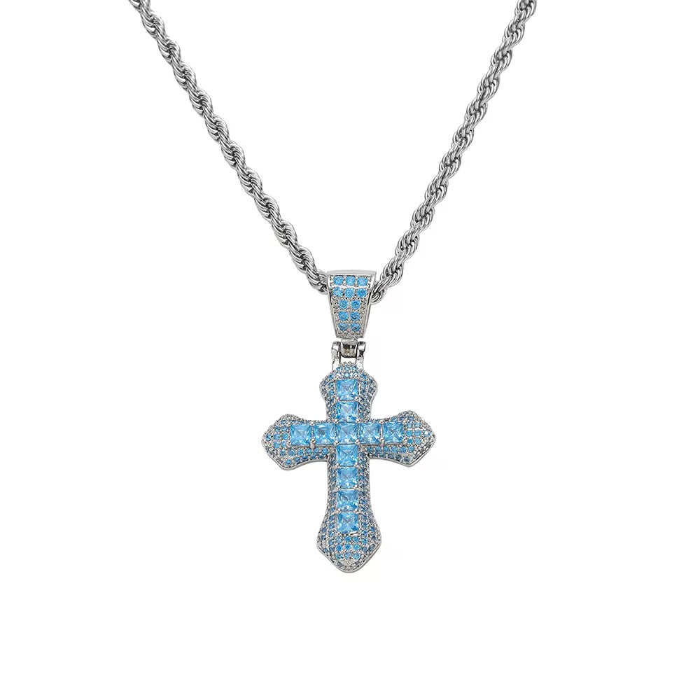 Pendente Croce Gotica Baguette