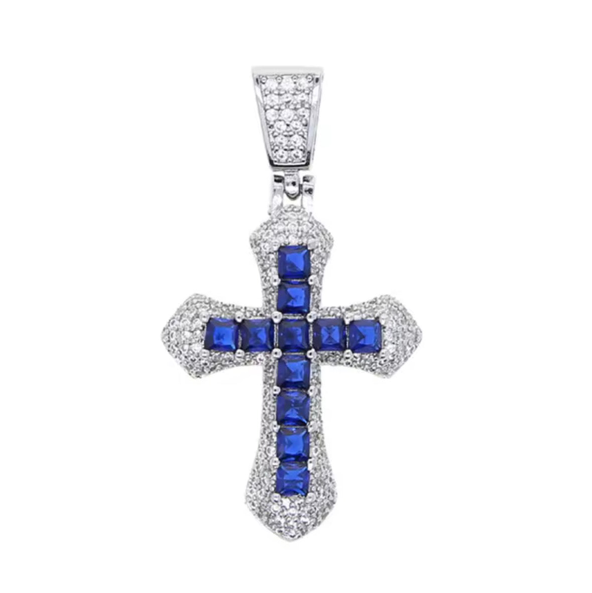 Pendente Croce Gotica Baguette