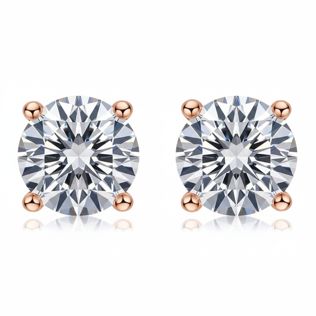 Orecchini Micro Pavè (Argento & Moissanite)