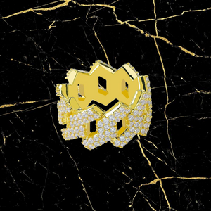 Anello Cuban ZigZag