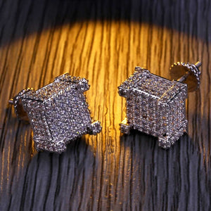 Open image in slideshow, Square Link Earrings
