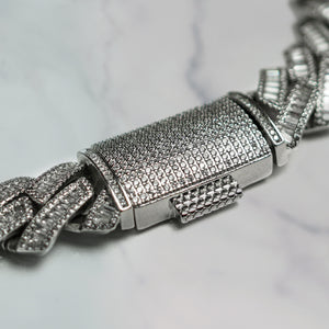 Cuban Sharp Baguette Necklace